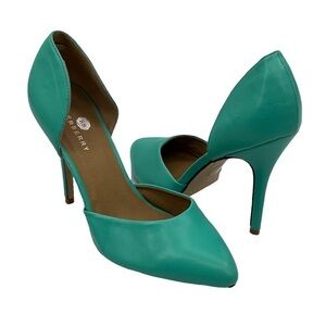 Riverberry Teal Pointed Toe Heels Size 8 Women’s
